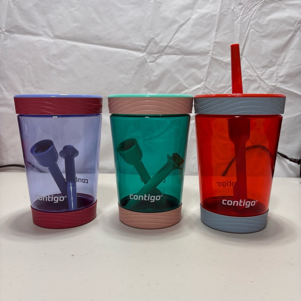 Contigo Colorful Reusable Party Cups - Red, Teal, Purple